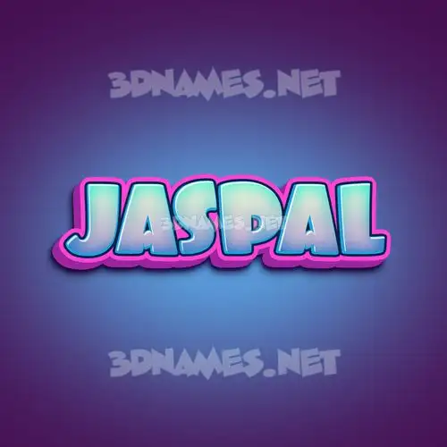jaspal in Phat Purple style - 3D name wallpaper