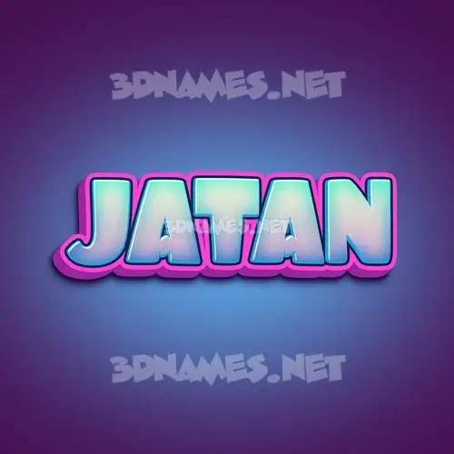 jatan in Phat Purple style - 3D name wallpaper