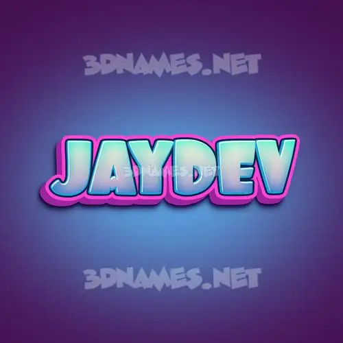 jaydev in Phat Purple style - 3D name wallpaper