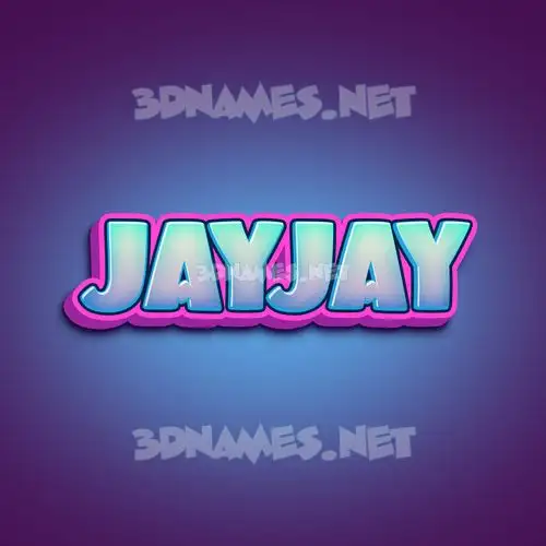 jayjay in Phat Purple style - 3D name wallpaper