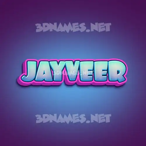 jayveer in Phat Purple style - 3D name wallpaper
