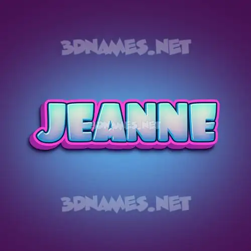 jeanne in Phat Purple style - 3D name wallpaper jeanne in Phat Purple style - 3D name wallpaper