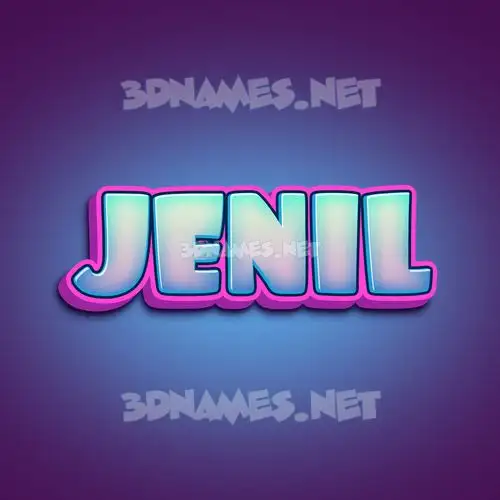 jenil in Phat Purple style - 3D name wallpaper jenil in Phat Purple style - 3D name wallpaper