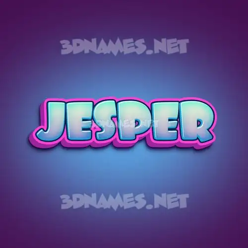 jesper in Phat Purple style - 3D name wallpaper