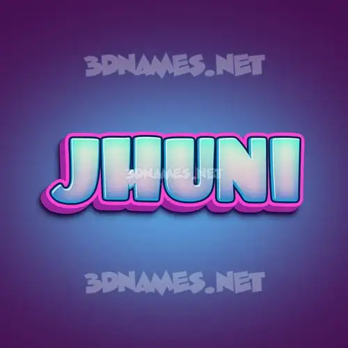 jhuni in Phat Purple style - 3D name wallpaper jhuni in Phat Purple style - 3D name wallpaper