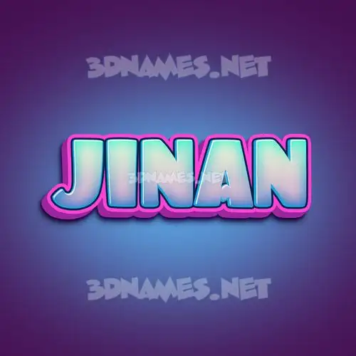 jinan in Phat Purple style - 3D name wallpaper