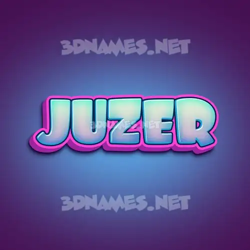 juzer in Phat Purple style - 3D name wallpaper juzer in Phat Purple style - 3D name wallpaper