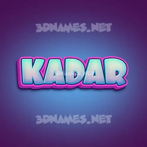 kadar in Phat Purple style - 3D name wallpaper kadar in Phat Purple style - 3D name wallpaper