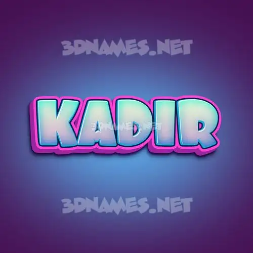 kadir in Phat Purple style - 3D name wallpaper kadir in Phat Purple style - 3D name wallpaper