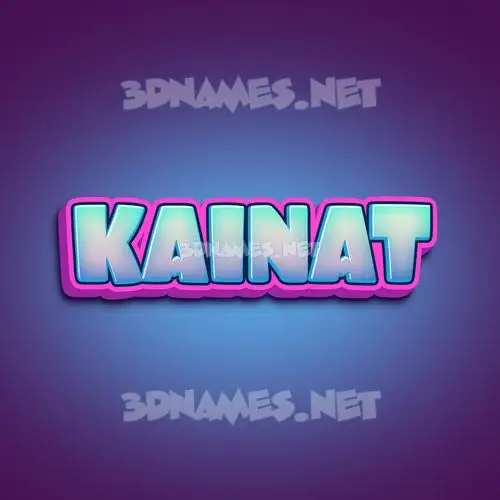 kainat in Phat Purple style - 3D name wallpaper kainat in Phat Purple style - 3D name wallpaper