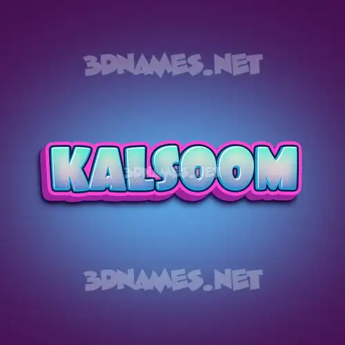 kalsoom in Phat Purple style - 3D name wallpaper kalsoom in Phat Purple style - 3D name wallpaper