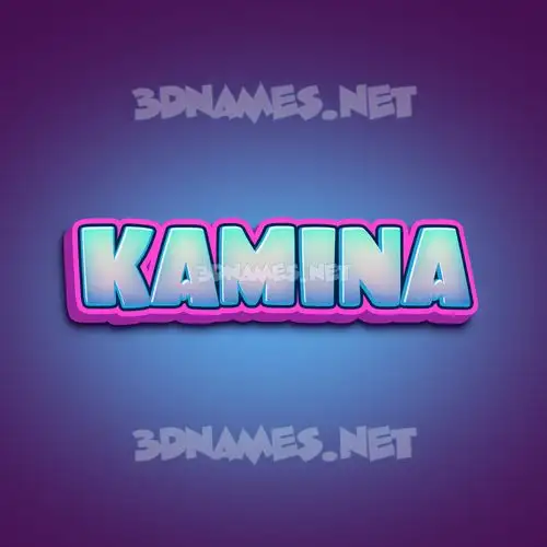 kamina in Phat Purple style - 3D name wallpaper kamina in Phat Purple style - 3D name wallpaper