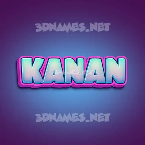 kanan in Phat Purple style - 3D name wallpaper kanan in Phat Purple style - 3D name wallpaper