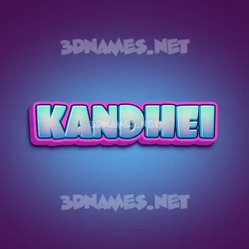 kandhei in Phat Purple style - 3D name wallpaper kandhei in Phat Purple style - 3D name wallpaper