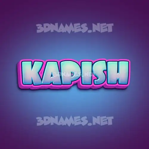 kapish in Phat Purple style - 3D name wallpaper kapish in Phat Purple style - 3D name wallpaper