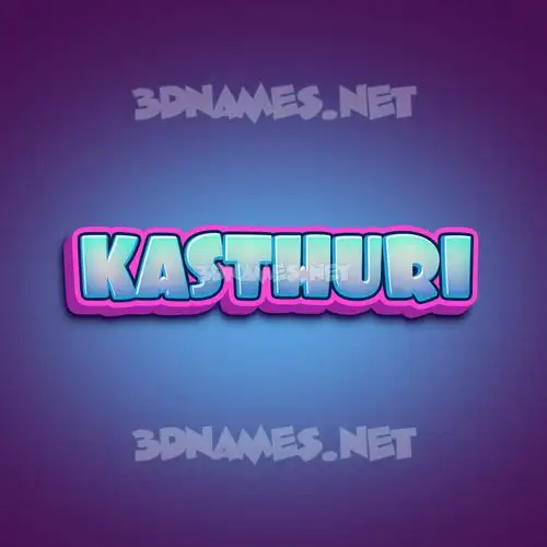 kasthuri in Phat Purple style - 3D name wallpaper