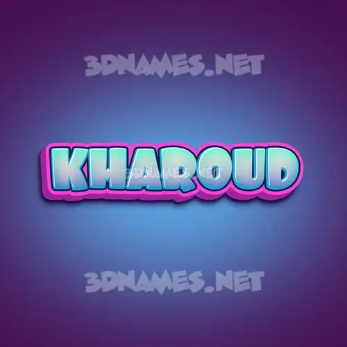 kharoud in Phat Purple style - 3D name wallpaper kharoud in Phat Purple style - 3D name wallpaper