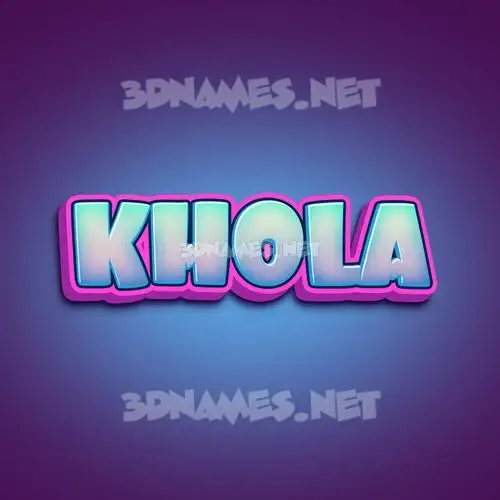 khola in Phat Purple style - 3D name wallpaper khola in Phat Purple style - 3D name wallpaper