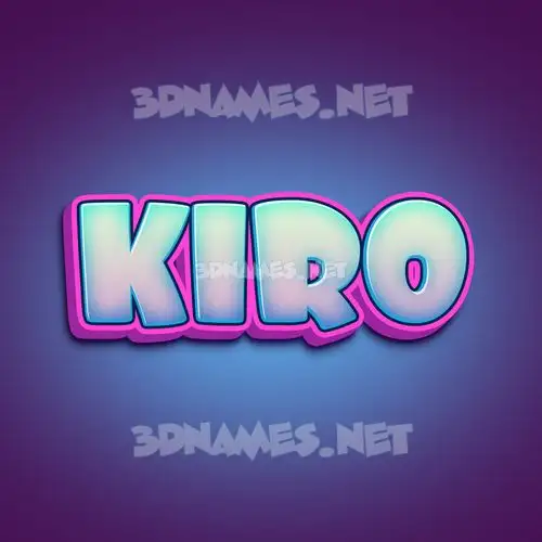 kiro in Phat Purple style - 3D name wallpaper kiro in Phat Purple style - 3D name wallpaper