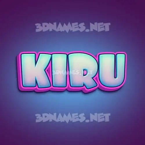 kiru in Phat Purple style - 3D name wallpaper kiru in Phat Purple style - 3D name wallpaper