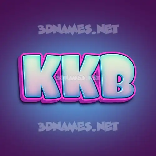 kkb in Phat Purple style - 3D name wallpaper kkb in Phat Purple style - 3D name wallpaper