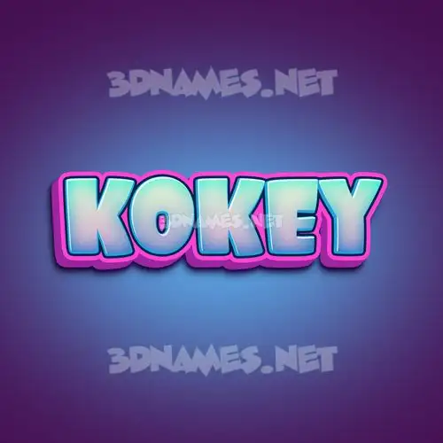kokey in Phat Purple style - 3D name wallpaper kokey in Phat Purple style - 3D name wallpaper