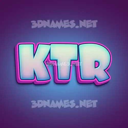 ktr in Phat Purple style - 3D name wallpaper ktr in Phat Purple style - 3D name wallpaper