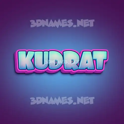 kudrat in Phat Purple style - 3D name wallpaper kudrat in Phat Purple style - 3D name wallpaper
