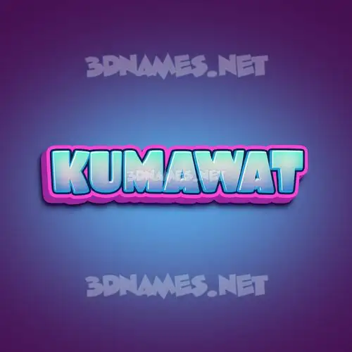 kumawat in Phat Purple style - 3D name wallpaper