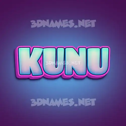 kunu in Phat Purple style - 3D name wallpaper kunu in Phat Purple style - 3D name wallpaper