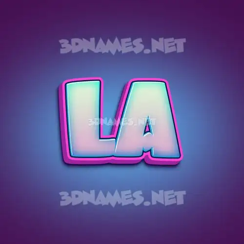 la in Phat Purple style - 3D name wallpaper la in Phat Purple style - 3D name wallpaper
