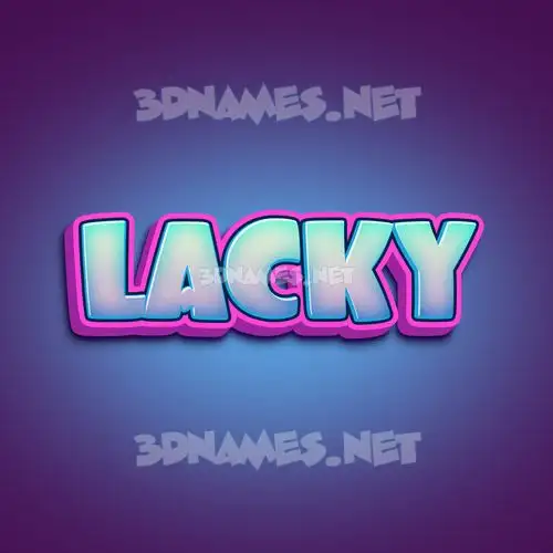 lacky in Phat Purple style - 3D name wallpaper lacky in Phat Purple style - 3D name wallpaper