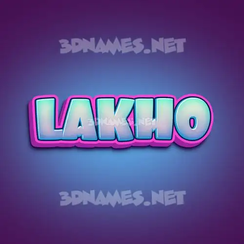 lakho in Phat Purple style - 3D name wallpaper lakho in Phat Purple style - 3D name wallpaper