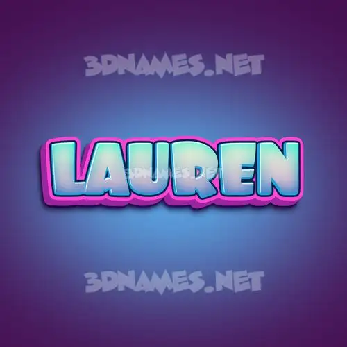 lauren in Phat Purple style - 3D name wallpaper lauren in Phat Purple style - 3D name wallpaper
