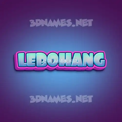 lebohang in Phat Purple style - 3D name wallpaper lebohang in Phat Purple style - 3D name wallpaper