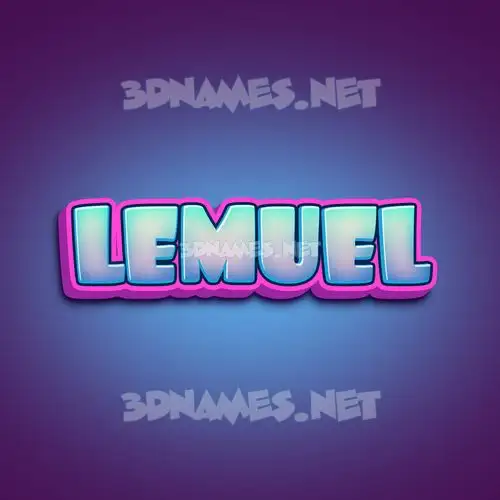 lemuel in Phat Purple style - 3D name wallpaper lemuel in Phat Purple style - 3D name wallpaper