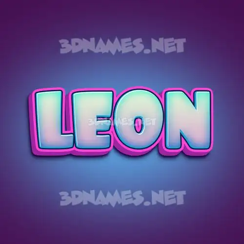 leon in Phat Purple style - 3D name wallpaper leon in Phat Purple style - 3D name wallpaper