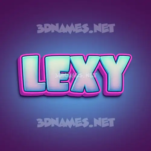 lexy in Phat Purple style - 3D name wallpaper lexy in Phat Purple style - 3D name wallpaper