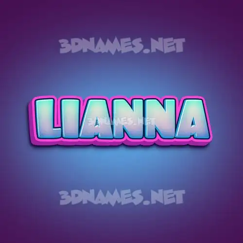lianna in Phat Purple style - 3D name wallpaper lianna in Phat Purple style - 3D name wallpaper
