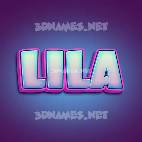 lila in Phat Purple style - 3D name wallpaper lila in Phat Purple style - 3D name wallpaper