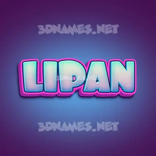 lipan in Phat Purple style - 3D name wallpaper lipan in Phat Purple style - 3D name wallpaper
