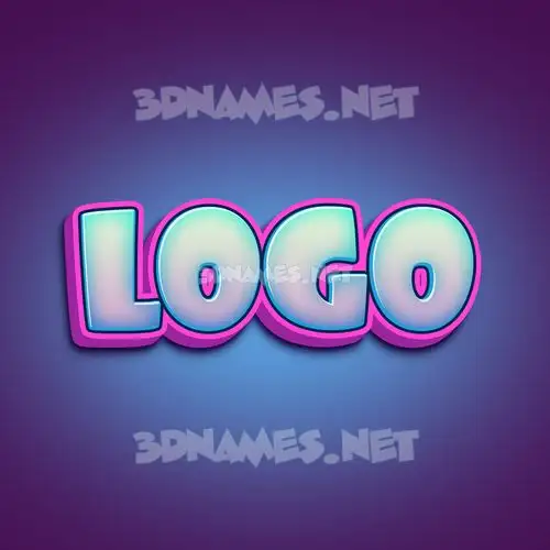 logo in Phat Purple style - 3D name wallpaper
