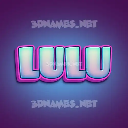 lulu in Phat Purple style - 3D name wallpaper lulu in Phat Purple style - 3D name wallpaper