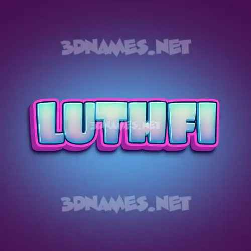 luthfi in Phat Purple style - 3D name wallpaper luthfi in Phat Purple style - 3D name wallpaper