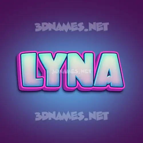 lyna in Phat Purple style - 3D name wallpaper lyna in Phat Purple style - 3D name wallpaper