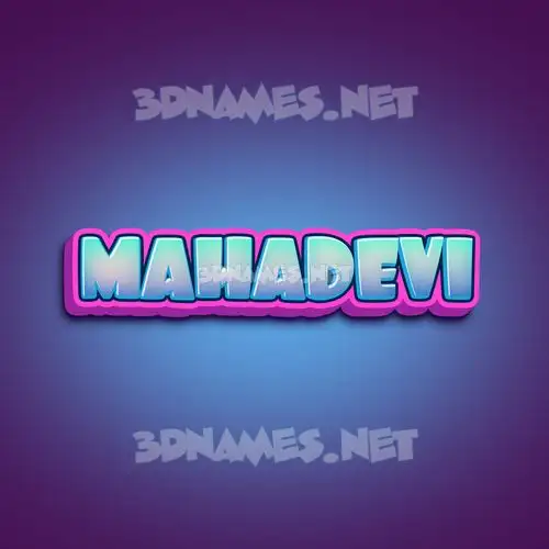 mahadevi in Phat Purple style - 3D name wallpaper mahadevi in Phat Purple style - 3D name wallpaper