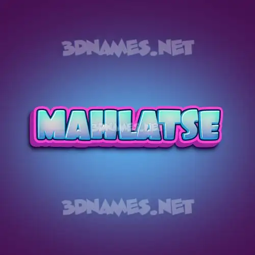 mahlatse in Phat Purple style - 3D name wallpaper mahlatse in Phat Purple style - 3D name wallpaper