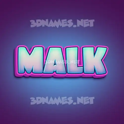 malk in Phat Purple style - 3D name wallpaper malk in Phat Purple style - 3D name wallpaper