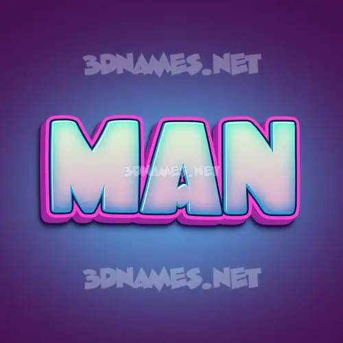 man in Phat Purple style - 3D name wallpaper man in Phat Purple style - 3D name wallpaper