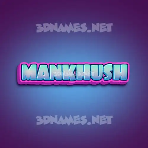 mankhush in Phat Purple style - 3D name wallpaper mankhush in Phat Purple style - 3D name wallpaper